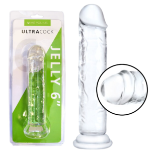 6-inch Suction Cup Dildo for Beginners - Clear