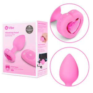 Jeweled Anal Toys Butt Plugs For Beginners S/M Pink