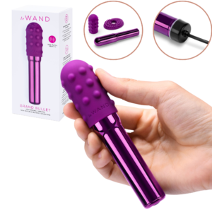 Rechargeable Vibrator With Textured Ring