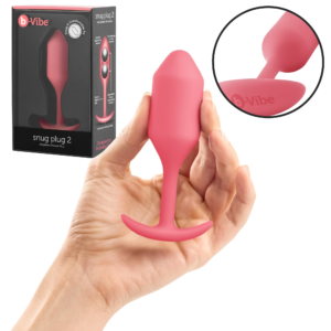 Wearable Backdoor Anal Probe Weighted Butt Plug - Coral