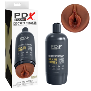 Realistic Sleeve Stroker Hands Free Masturbator – Honey Brown