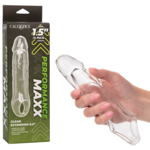 Clear Extension Non-Vibrating Penis Sleeve Extender