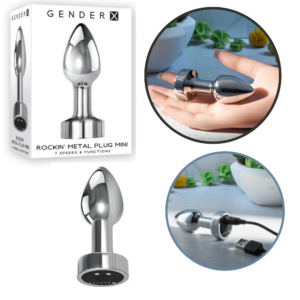 Multi-Speed Vibe Waterproof Vibrating Mini Metal Butt Plug