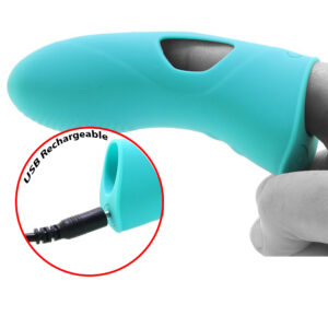 Easy-To-Use Vibrating Silicone Tickler Finger Vibrator