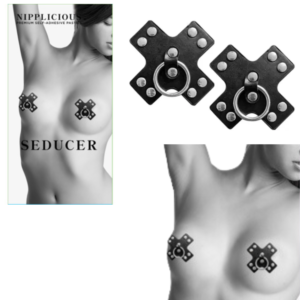 Seducer Women Self-Adhesive Nipple Pasties - Black