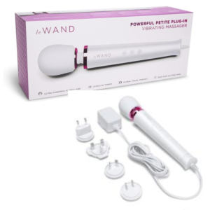 Plug In Flexible Neck Vibrating Wand Vibrator - White