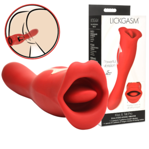 Dual-Ended Rechargeable Kissing Oral Sex Vibrator