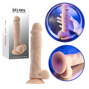 Flexible Shaft Dong 6.5-inch G-Spot Stimulator Realistic Dildo – Light