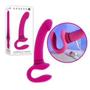 Wearable Dual-Motor Vibrator Pegging Dildo