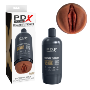 Realistic Sleeve Stroker Hands Free Masturbator – Brown