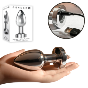 Multi-Speed Vibe Waterproof Vibrating Metal Butt Plug