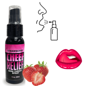 Desensitizer Flavored Lube Deep Throat Spray- Strawberry 1oz