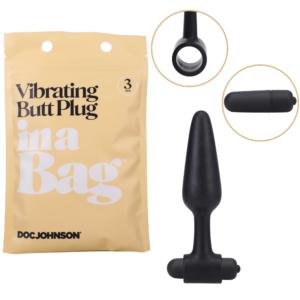 Vibrating Silicone Bullet Anal Butt Plug