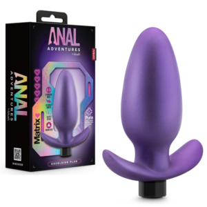 Silicone Vibrating Butt Plug- Astro Violet