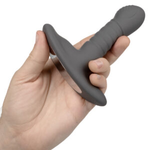 Rotator Probe Vibrating Butt Plug Gray