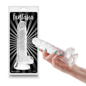 Suction Cup G-spot Stimulation Dildo for Beginners Clear