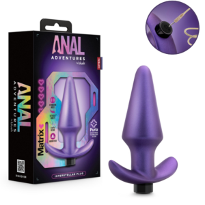 Rechargeable Vibrating Butt Plug - Astro Violet