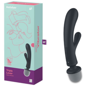 Travel-Friendly Rechargeable Rabbit Vibrator - Grey