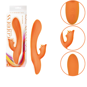 Quiet Rechargeable Clitoral and G-Spot Vibrator Orange