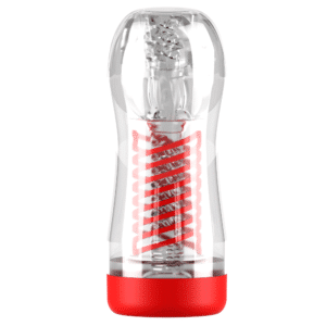PDX Elite View tube 2 Stroker SPIRAL COMPRESSION Transparent Sleeve Male Masturbator
