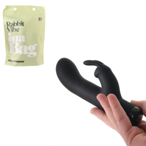 Vibrating Silicone Rabbit Vibrator In A Bag