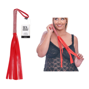 Vegan Leather Amor Sparkle Flogger Sex Restraints