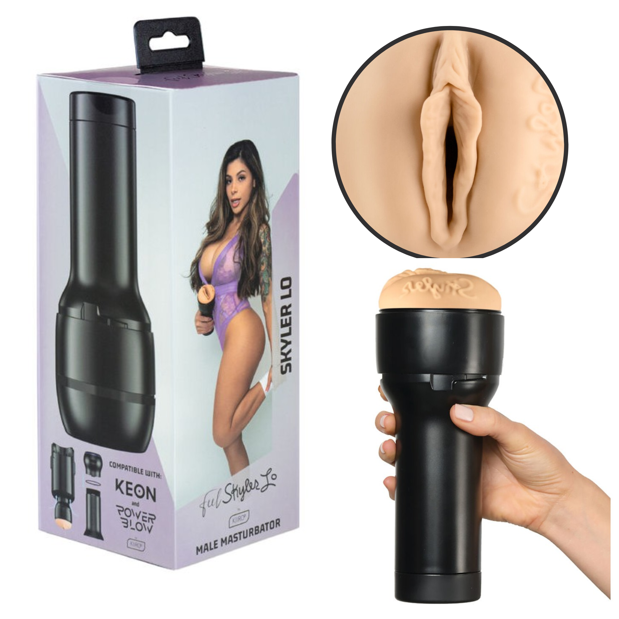 Kiiroo Feel Skyler Lo Realistic Pussy Sleeve Stroker PBC Male Masturbation  Cup - Orgasmic Deals