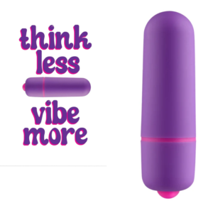 Mini Discreet Bullet Vibrator Purple With Greeting Card