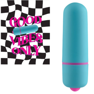 Discreet Bullet Vibrator Blue Greeting Card Rock Candy Toys