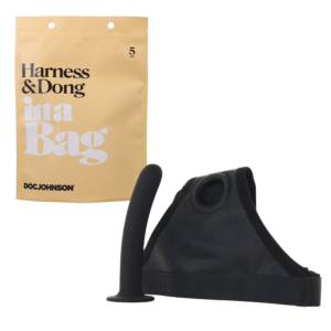 Harness & Dong Adjustable Strap-On In A Bag