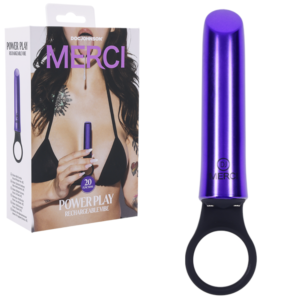 Vibrating Rechargeable Vibrator With Silicone Grip Ring