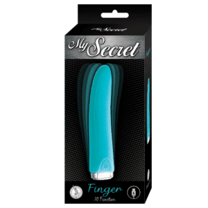 My Secret Finger Silicone Flexible Shaft Rechargeable G Spot Vibrator Aqua
