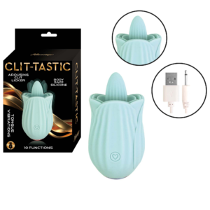 Clit Licker Clitoral Stimulation Oral Sex Vibrator Aqua