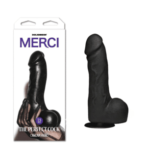 Merci Perfect Cock 7.5 Chocolate Realistic Dildo G-Spot Silicone Suction Cup Sex Toy