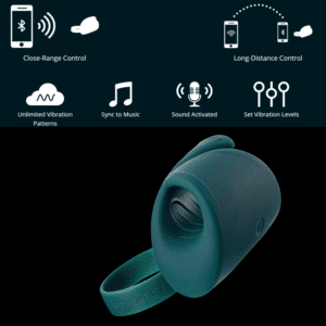 Lovense Gush Bluetooth Controlled Waterproof Silicone Penis Vibrating Masturbator