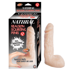 Natural Realskin Realistic Squirting Dildo 02 G-Spot Stimulator Adult Sex Toy