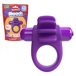 4b Skooch Grape Multi-Function Vibrating Penis Ring Bullet Vibrator