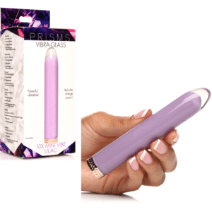 Discreet Waterproof Glass Bullet Vibrator - Lilac