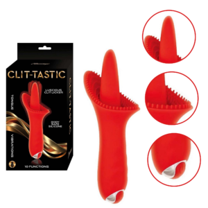 Rechargeable Clitoral Stimulation Oral Sex Vibrator Red