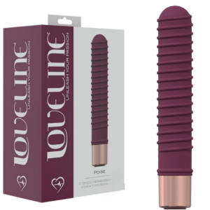 Poise Mini Vibe Burgundy Discreet Multi-Speed G-Spot Rechargeable Vibrator