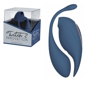 Twitch 2 Blue Vibrating Clitoral Sucking Vibrator Multi-Speed Remote Control Vibe