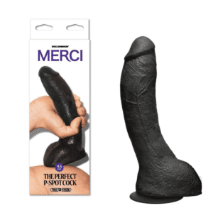 Merci Perfect P-spot Cock Chocolate Silicone Suction Cup Prostate Massagers Dildo