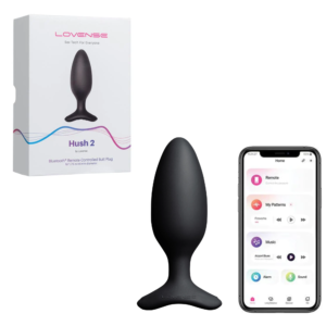 Remote-Controlled Waterproof Vibrating 1.75-inch Butt Plug