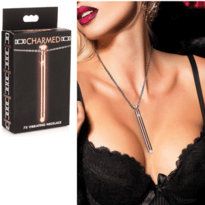 Vibrating Necklace Rechargeable Bullet Vibrator - Rose Gold