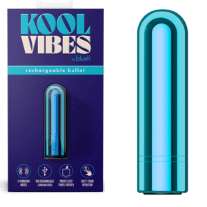 Travel-Friendly Mini Bullet Vibrator - Blueberry