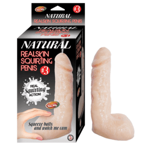 Natural Realskin Realistic Squirting Dildo 03 G-Spot Silicone Stimulator