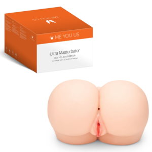 Dual Entry Realistic Discreet Double Masturbator - Vanilla