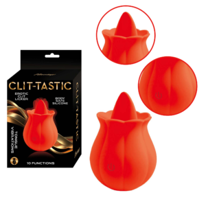 Tongue Vibrations Silicone Oral Sex Vibrator Red