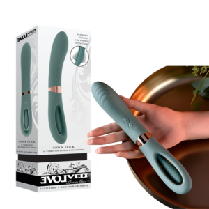 Chick Flick Green Vibrating Rechargeable G-Spot Vibrator Multi-Speed Stimulator