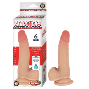 6 Inch Realcocks Self-Lubricating Realistic Dildo Harness -Compatible Adult Sex Toy